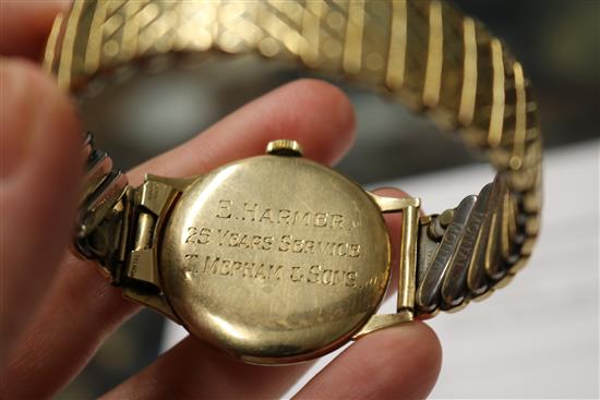 A Gentlemans Tudor manual wind wrist watch and three gentlemans Rotary wrist watches.